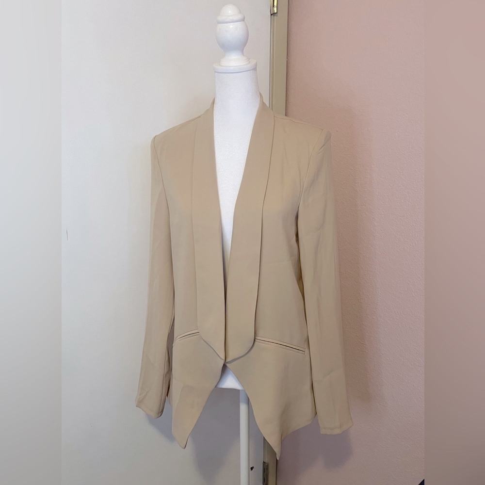 Miss Punctuality Taupe Lightweight Blazer